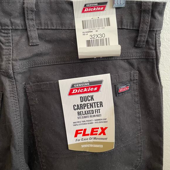 Dickies Carpenter Relaxed Duck Pants 32x30 Canvas Workwear Skate Punk Grunge NWT - Picture 3 of 7